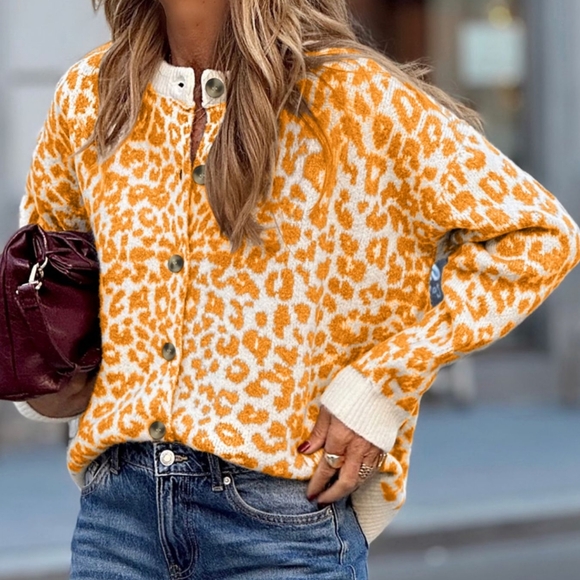 Harmony In Nature Sweaters - Wild & Cozy Chunky Knit Cardi - Sherbet